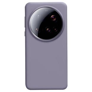 For Xiaomi 15 Ultra Liquid Silicone Skin-friendly Shockproof Phone Case(Lavender Grey)