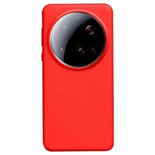 For Xiaomi 15 Ultra Liquid Silicone Skin-friendly Shockproof Phone Case(Red)