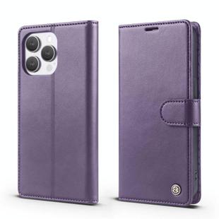 For iPhone 13 Pro Max Forwenw F6 Series RFID Leather Phone Case(Purple)