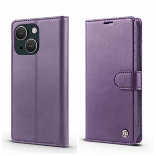 For iPhone 13 mini Forwenw F6 Series RFID Leather Phone Case(Purple)