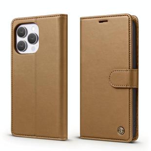 For iPhone 12 Pro Max Forwenw F6 Series RFID Leather Phone Case(Brown)