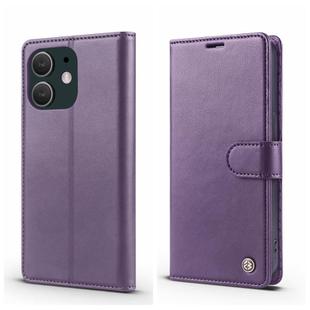 For iPhone 12 mini Forwenw F6 Series RFID Leather Phone Case(Purple)