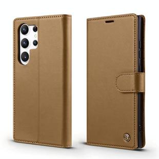 For Samsung Galaxy S25 Ultra 5G Forwenw F6 Series RFID Leather Phone Case(Brown)