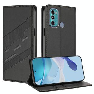 For Motorola Moto G60 Embossed Multi-functional Wallet Retro Leather Phone Case(Black)