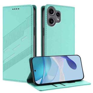 For Nothing CMF Phone 2 Pro Embossed Multi-functional Wallet Retro Leather Phone Case(Mint Green)