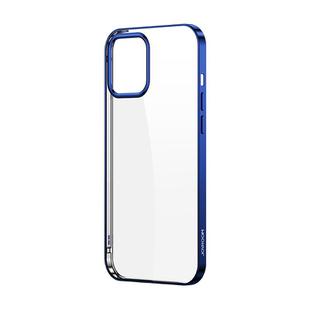 For iPhone 12 / 12 Pro JOYROOM New Beautiful Series Shockproof TPU Plating Protective Case(Blue)