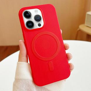 For iPhone 13 Pro Max Stripe MagSafe TPU Phone Case(Red)