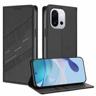 For OnePlus 13T Embossed Multi-functional Wallet Retro Leather Phone Case(Black)