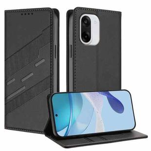 For OnePlus Ace 5 Racing Embossed Multi-functional Wallet Retro Leather Phone Case(Black)