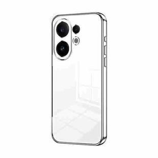 For vivo S30 Transparent Plating Fine Hole Phone Case(Silver)