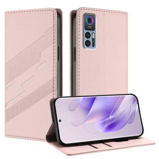 For TCL 30 5G / 30+ / 30 Embossed Multi-functional Wallet Retro Leather Phone Case(Pink)