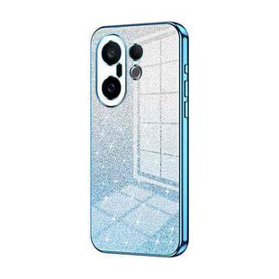 For vivo S30 Pro mini Gradient Glitter Powder Electroplated Phone Case(Blue)