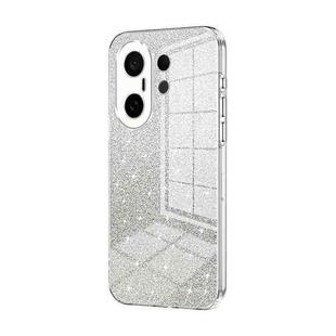 For vivo S30 Pro mini Gradient Glitter Powder Electroplated Phone Case(Transparent)