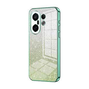 For vivo S30 Pro mini Gradient Glitter Powder Electroplated Phone Case(Green)