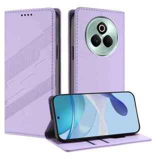 For Realme P3 Pro 5G Embossed Multi-functional Wallet Retro Leather Phone Case(Light Purple)
