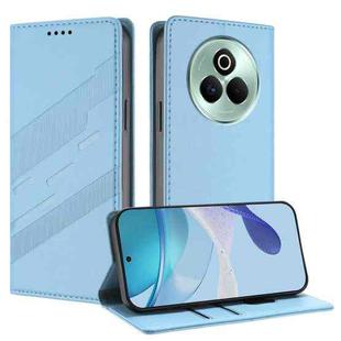 For Realme P3 Pro 5G Embossed Multi-functional Wallet Retro Leather Phone Case(Light Blue)