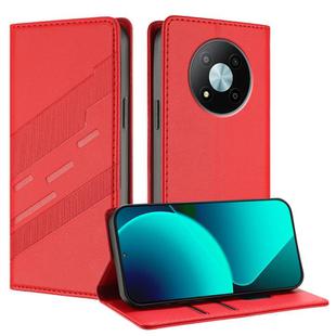 For ZTE Voyage 41 5G / 40 Embossed Multi-functional Wallet Retro Leather Phone Case(Red)