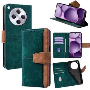 For OPPO Find X8s+ 5G Color Stitching Skin Feel Leather RFID Blocking Phone Case(Green)