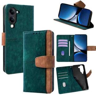For vivo Y29s 5G / Y04 4G Global Color Stitching Skin Feel Leather RFID Blocking Phone Case(Green)
