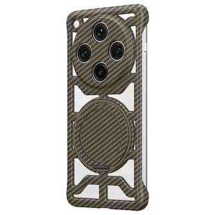 For OPPO Find X8 Pro Hollow Carbon Fiber Rotating Bracket MagSafe Phone Case(Gold)