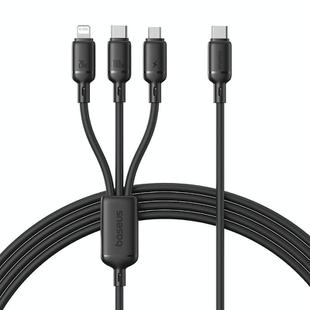 Baseus Q-elastic Series 100W 3 in 1 Fast Charging Cable, Length: 1.5m(Black)