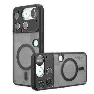 For Nothing Phone 3 Armor MagSafe PC Hybrid TPU Phone Case(Frosted Black)