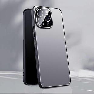 For iPhone 13 Pro Max Ice Aluminum Metal Explosion-proof Frosted Phone Case(Silver)