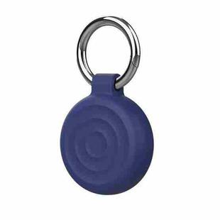 For AirTag Wave Protective Protective Case Cover with Keychain(Dark Blue)