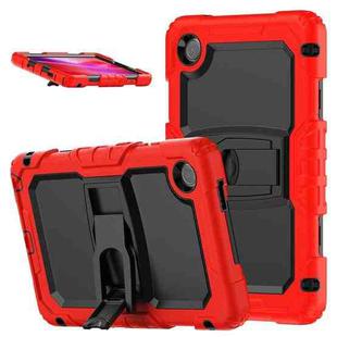 For Lenovo Tab One / K9 TB305FU 2025 Silicone Hydric PC Tablet Case with Shoulder Strap & Holder(Red)