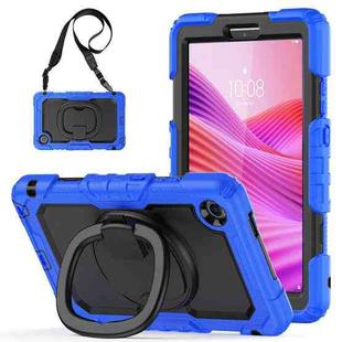For Lenovo Tab One / K9 TB305FU 2025 D Type Silicone Hybrid PC Tablet Case with Handle Holder(Blue)
