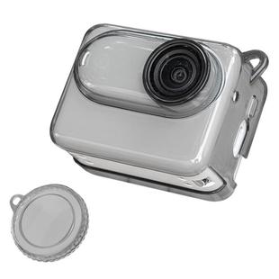 For Insta360 GO 3 / 3S Body Soft TPU Protective Case with Lens Cover(Ink Grey)