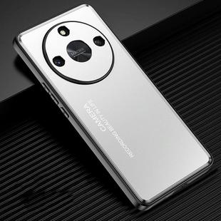 For Honor X50 Frosted Metal Phone Case(Silver)