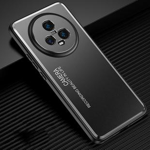 For Honor Magic5 Frosted Metal Phone Case(Black)