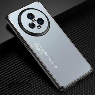 For Honor Magic5 Frosted Metal Phone Case(Blue)