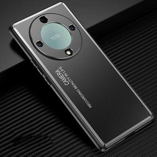 For Honor Magic5 Lite Frosted Metal Phone Case(Black)