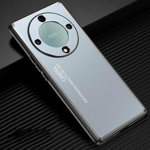 For Honor Magic5 Lite Frosted Metal Phone Case(Blue)