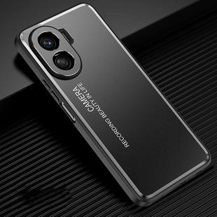 For Honor X40i Frosted Metal Phone Case(Black)