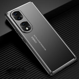 For Honor 70 Pro Frosted Metal Phone Case(Black)