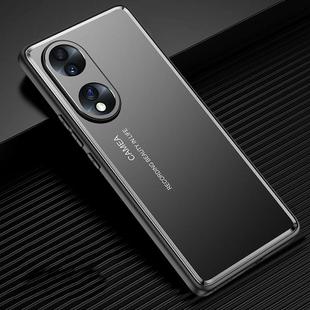 For Honor 70 Frosted Metal Phone Case(Black)