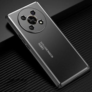 For Honor X30 Frosted Metal Phone Case(Black)