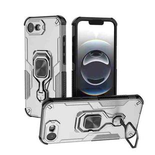 For iPhone 16e Metal Kickstand TPU Hybrid PC Phone Case(Grey)