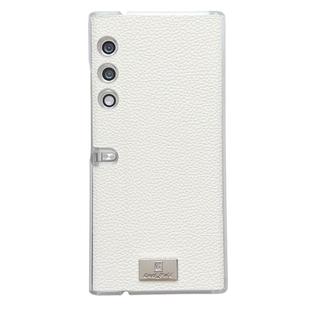 For Honor V Purse Transparent Edge Litchi Texture Phone Case(White)