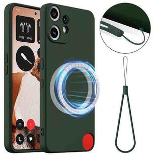 For Nothing CMF Phone 2 Pro Shockproof Silicone Magsafe Phone Case(Dark Green)