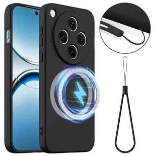 For OPPO Find X8 Shockproof Silicone Magsafe Phone Case(Black)