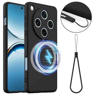 For OPPO Find X8 Pro Shockproof Silicone Magsafe Phone Case(Black)
