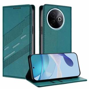 For vivo Y39 5G Embossed Multi-functional Wallet Retro Leather Phone Case(Dark Green)