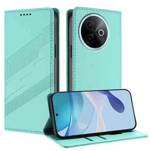 For vivo Y39 5G Embossed Multi-functional Wallet Retro Leather Phone Case(Mint Green)