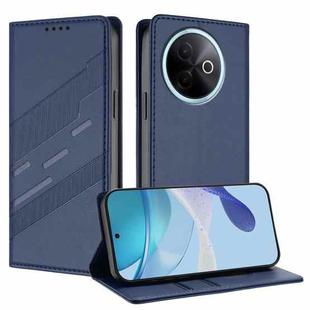 For vivo Y39 5G Embossed Multi-functional Wallet Retro Leather Phone Case(Dark Blue)