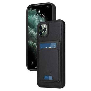 For iPhone 11 Pro Max BETOPNICE Vertical Flip Detachable MagSafe Wallet Phone Case(Black)