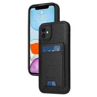 For iPhone 11 BETOPNICE Vertical Flip Detachable MagSafe Wallet Phone Case(Black)